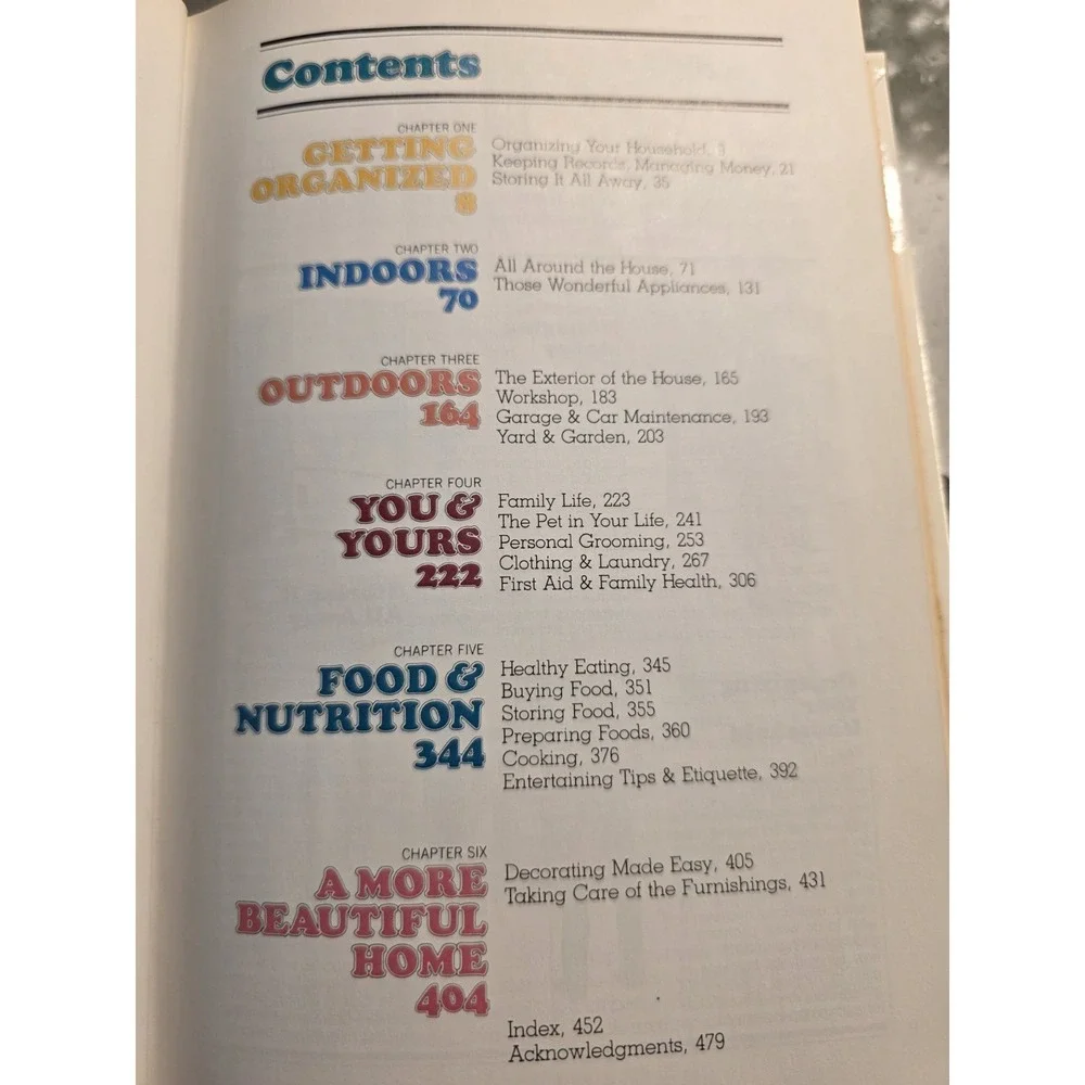 Reader's Digest Household Hints & Handy Tips (1988) Hardcover